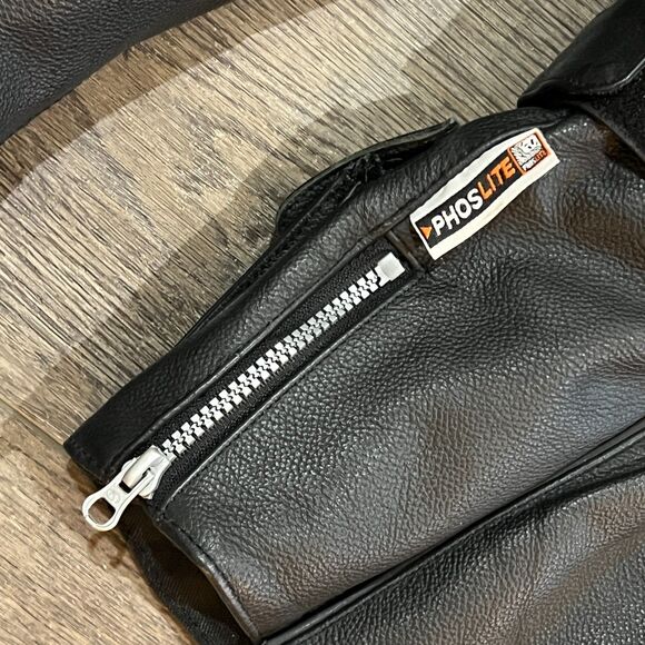 Fieldsheer FS Black Leather Padded Motorcycle Riding Jacket - Women's 8 - Picture 9 of 12